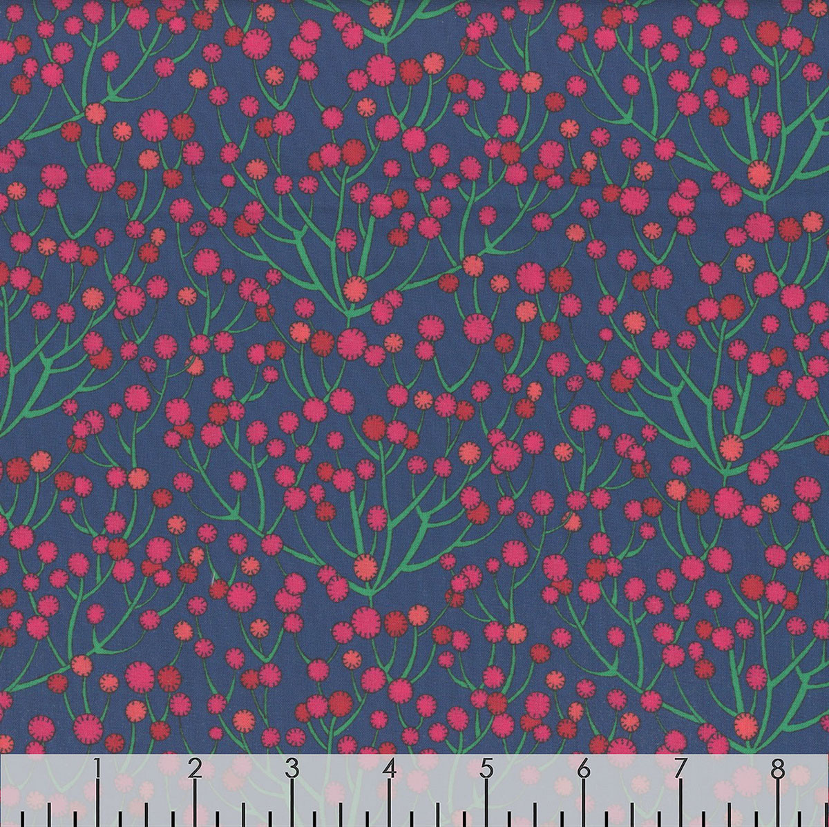 Windham Fabrics Sunshine Sally Kelly Huckleberry Indigo